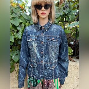 Denim Art Jacket with Button Details